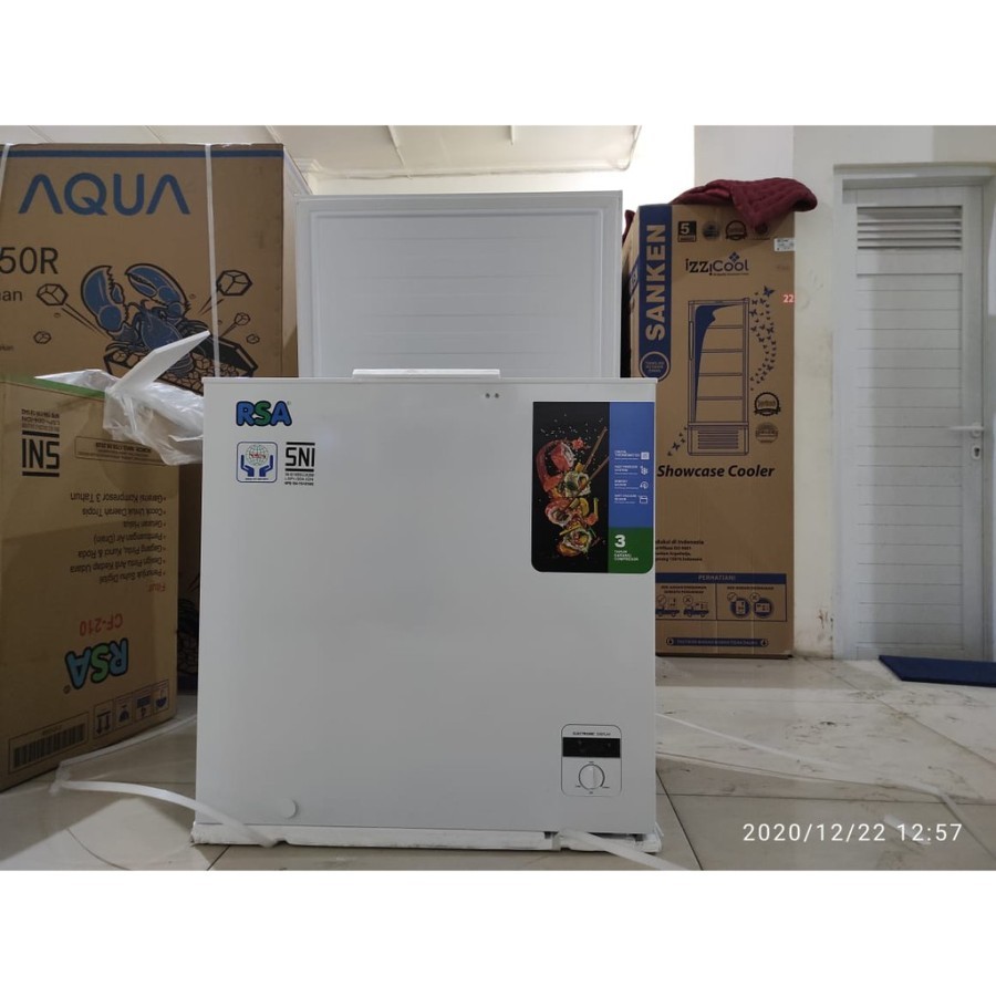 Chest Freezer RSA 200 Liter CF-210/ Box Freezer RSA 200 Liter/ Garansi Resmi RSA Kompresor 5 Tahun