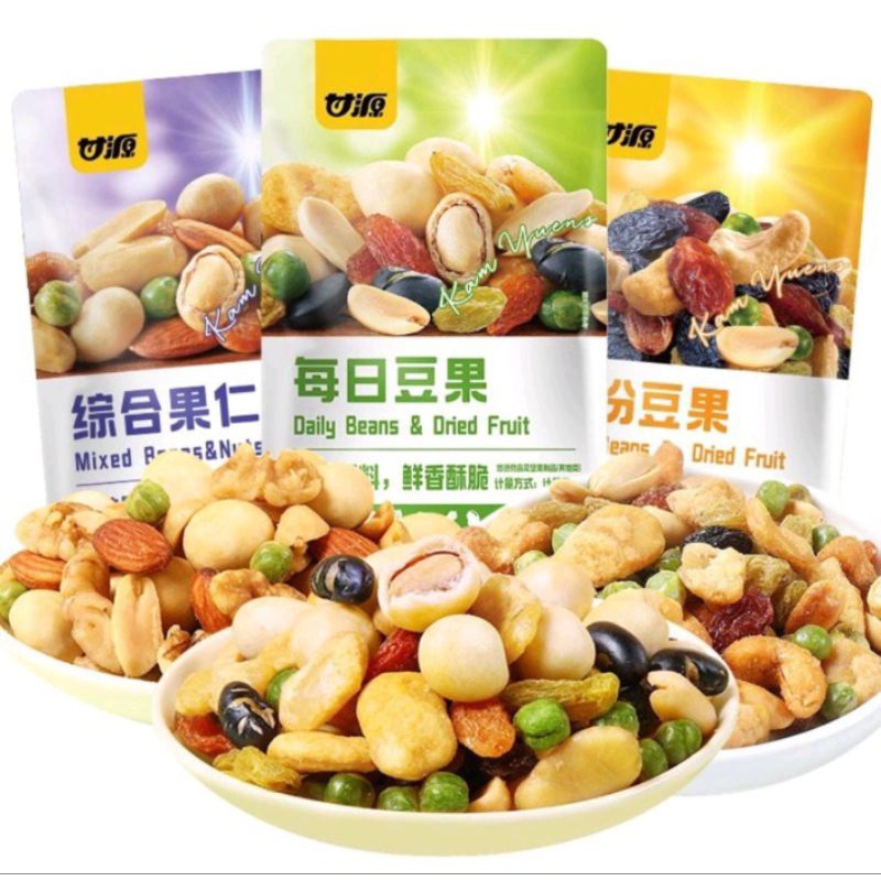 

Mixed Beans & Nut's Dried Fruit Cemilan Kacang , Hrg per sachet