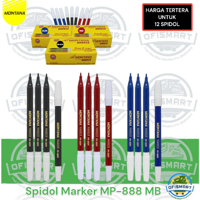

Montana Spidol Marker MP-888 MB | @12 Spidol