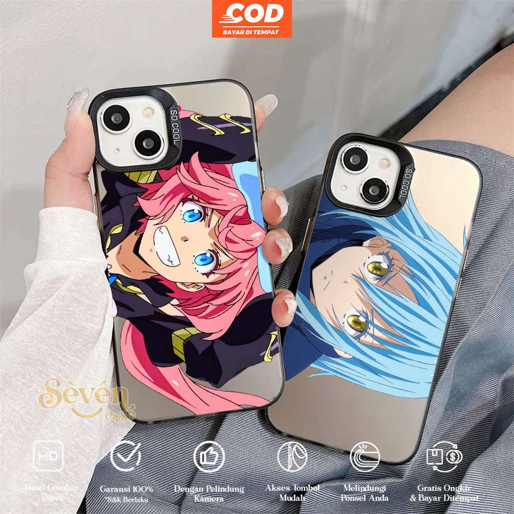 CASE VIVO Y28 Y30 Y30I Y50 Y22 Y22S Y27 Y36 Y17S Y91C Y1S  COOL HOLOGRACM PREMIUM MATTE - Motif RIMU