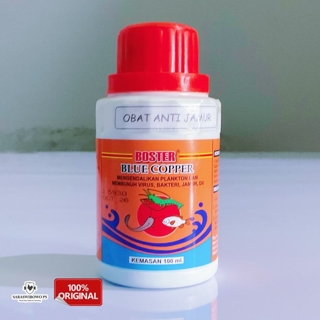 BOOSTER BLUE COOPER 100ml (MENGENDALIKAN PLANKTON DAN MENBUNUH VIRUS, BAKTERI, JAMUR, DII)
