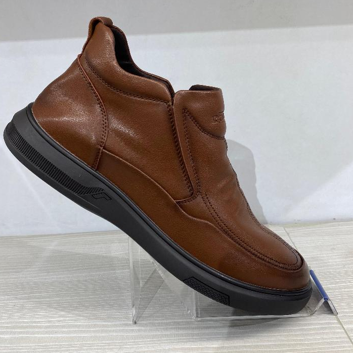 Rohde 7207 Sepatu Boots Kulit Pria Warna Black dan Brown