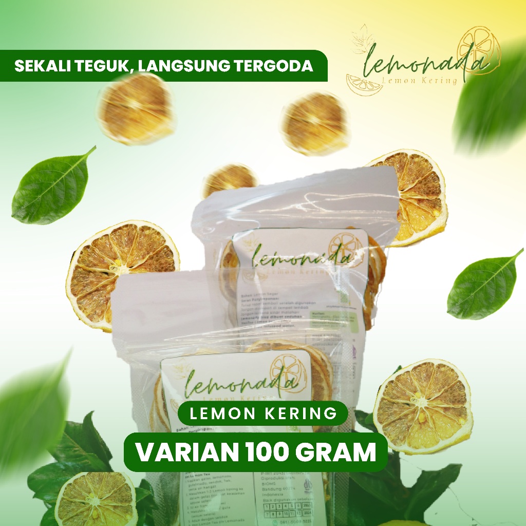 

Lemon Kering Premium Lemonada 100% Organik Cocok untuk Diet 100 gr