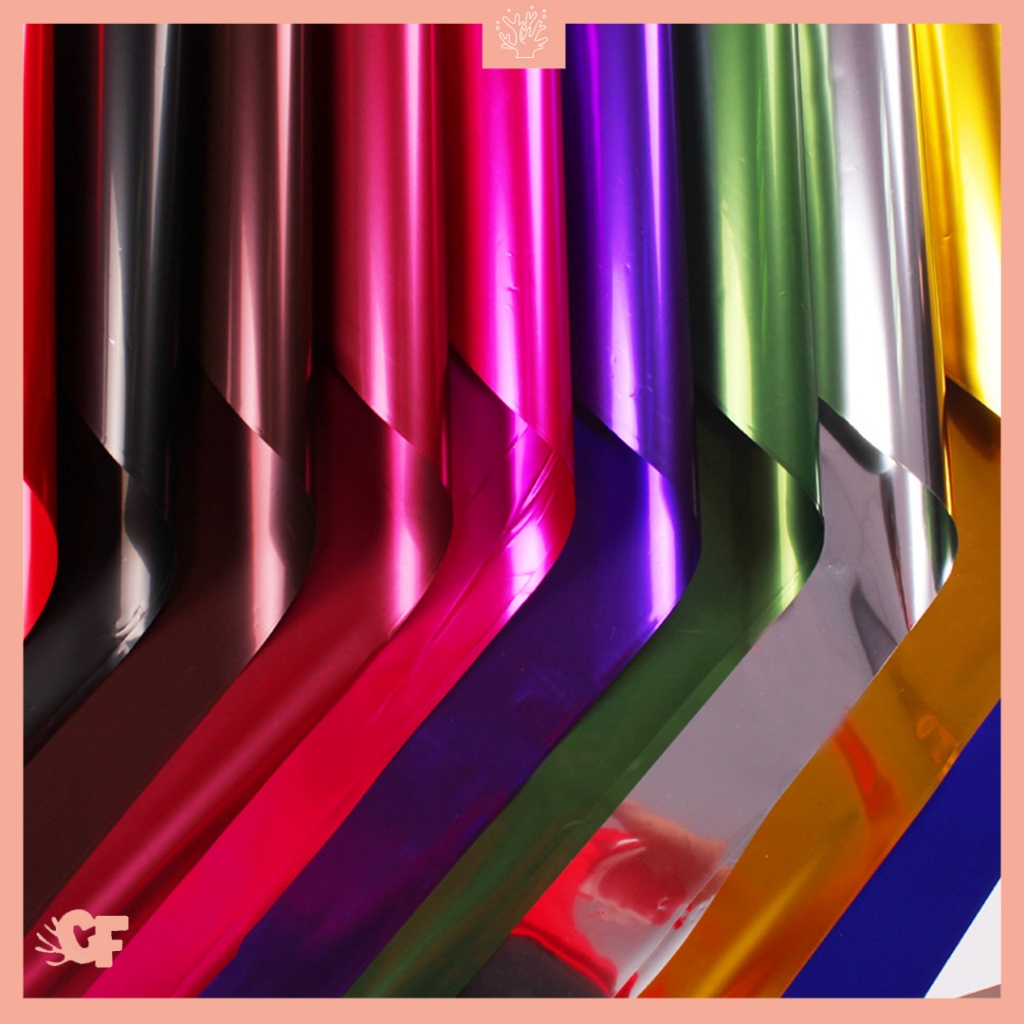 

Kertas Buket Bunga Metalic Hologram Flower Wrapping Paper Cellophane KB6053