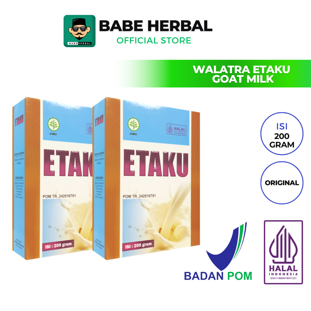 

Paket 2 Box Walatra Etaku Goat Milk