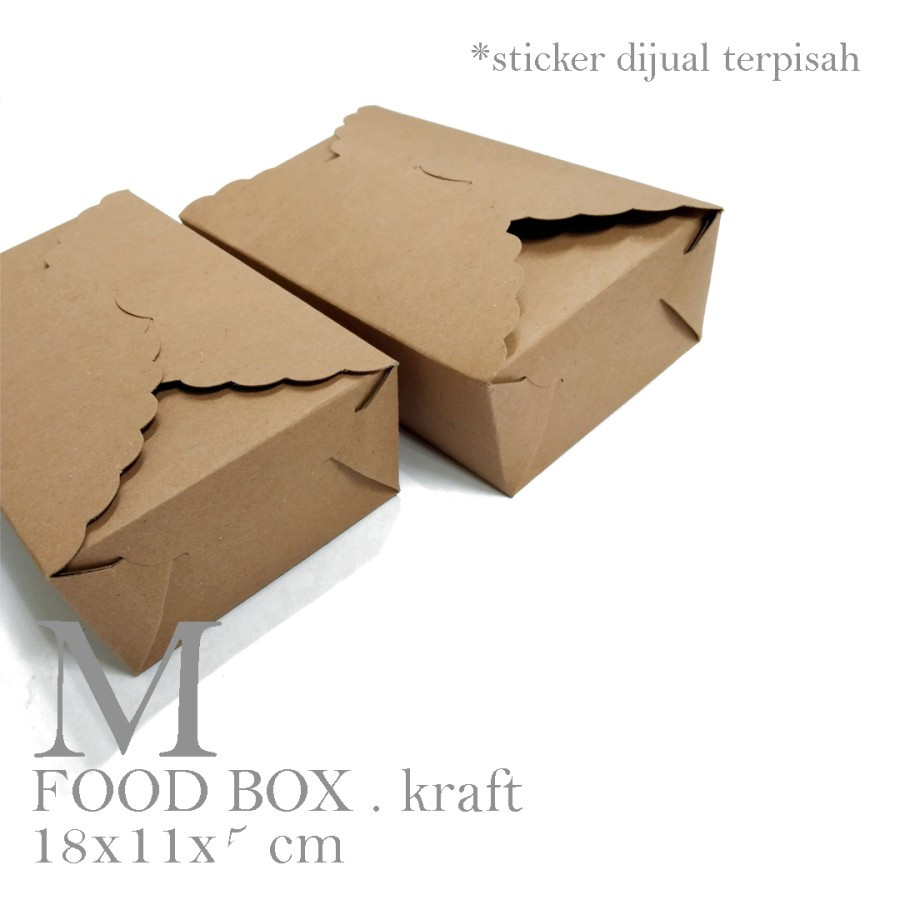 

(10pcs) Paper Box Kemasan Gorengan Fried Chicken Kotak Makanan Laminasi Size 17x10cm