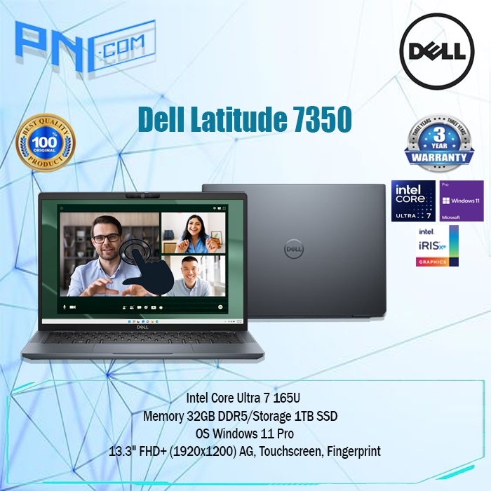 Dell Latitude 7350 Ultra 7-165U 32GB 1TB SSD WIN11PRO 3Yr Touch