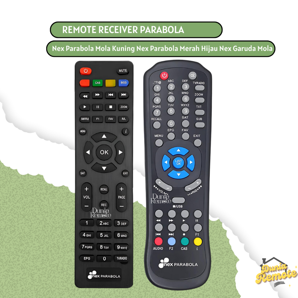 Remote Remot Receiver Parabola MATRIX NEX PARABOLA Mola remot MTX GRD MPEG4 S2 garuda burger  Kuning