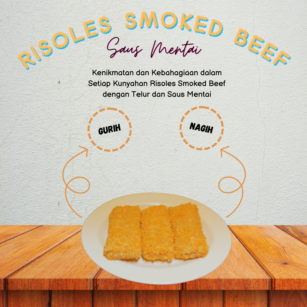 

Risoles Smoked Beef Premium Homemade Halal Frozen Food