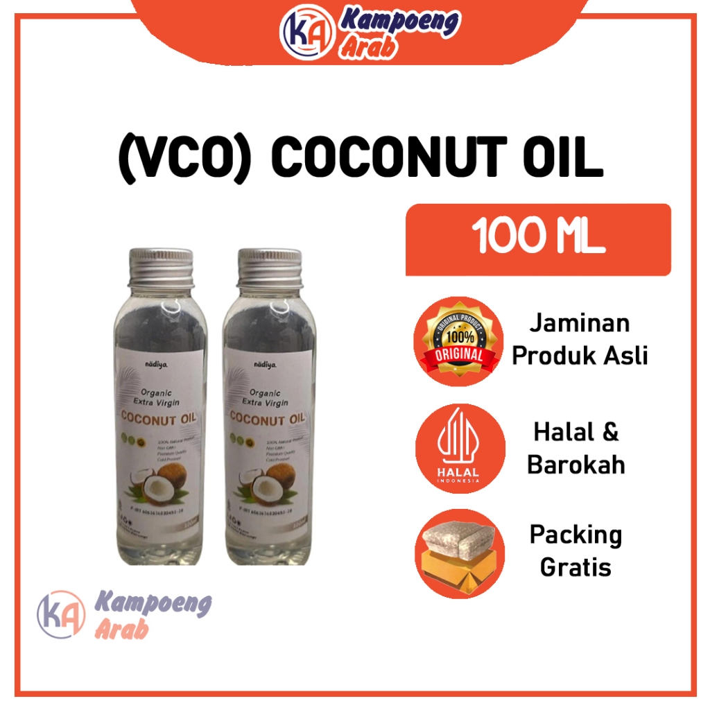 

VCO COCONUT OIL Extra Virgin 100ml Minyak Kelapa Murni Dari Perasan Pertama Minum Pijat Urut Suplemen Kualitas Premium