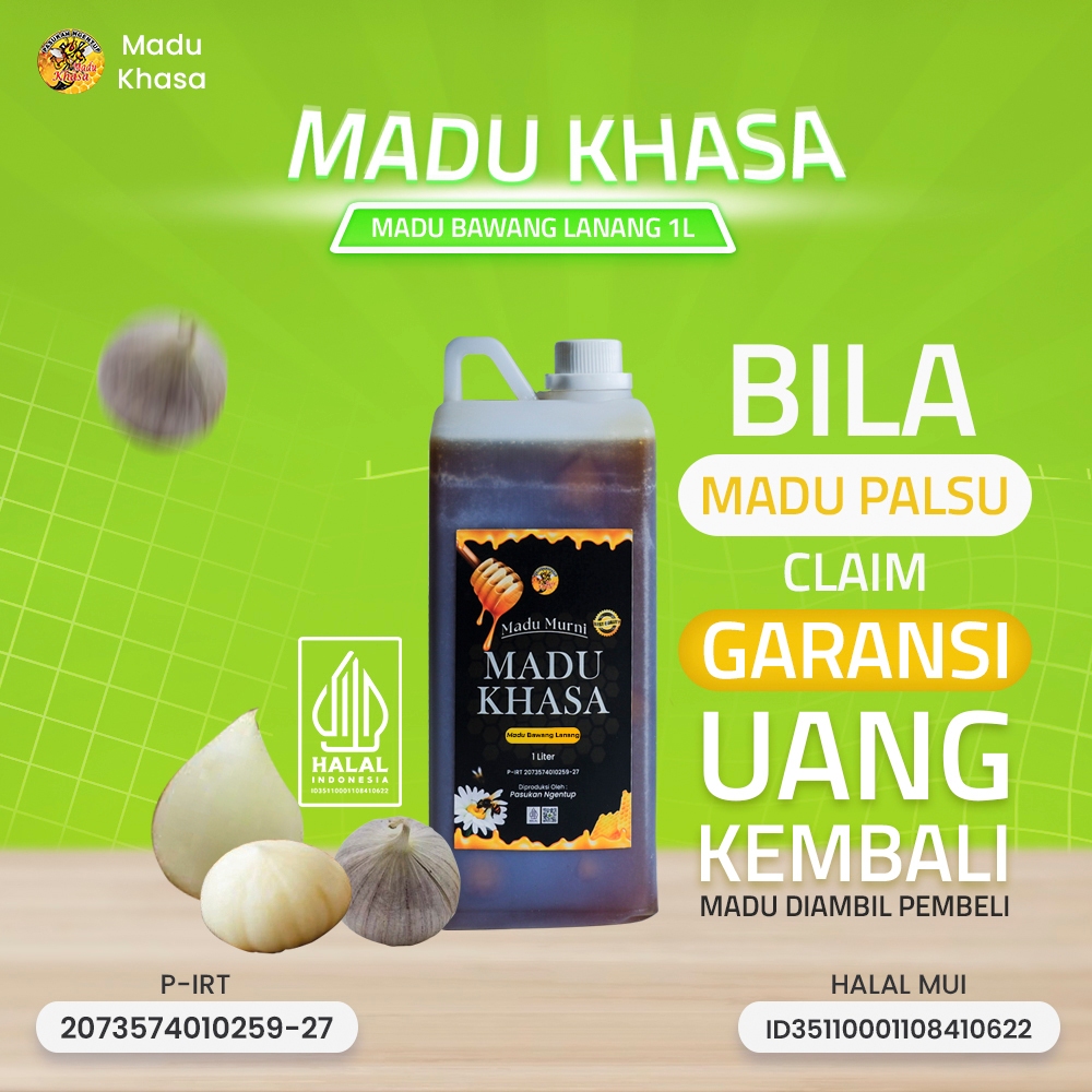 

Madu Bawang Lanang Asli | 100% Alami | Penambah Stamina & Imun Tubuh – MADU KHASA 1 LITER