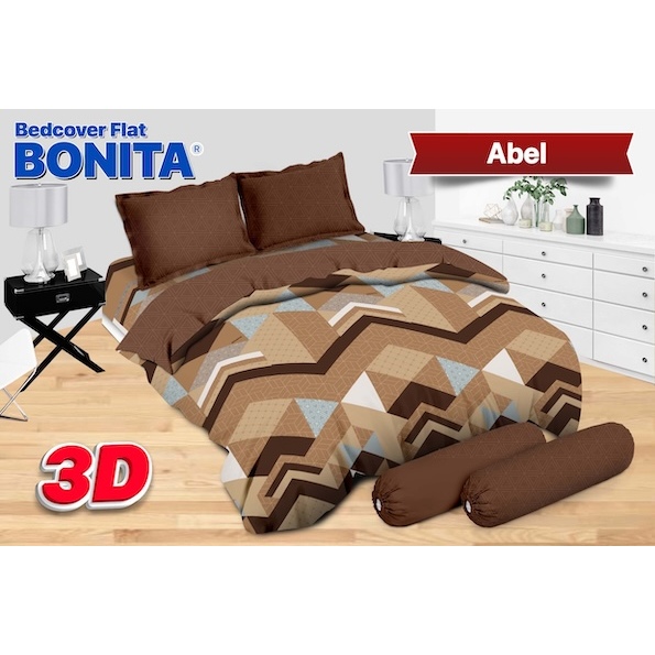BED COVER SET BONITA KING uk 180x200x20cm - MOTIF TERBARU