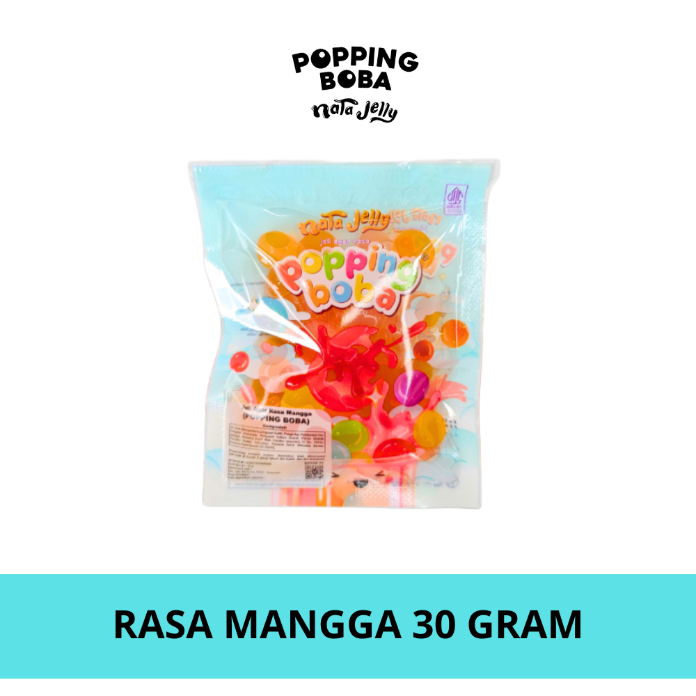 

Popping Boba Nata Jelly - Rasa Mangga 30 Gram