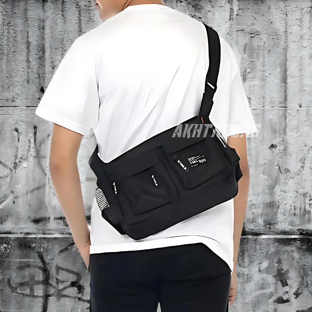 BEST SELLER TAS SELEMPANG BAHU PRIA WANITA DEWASA UKURAN BESAR MURAH PREMIUM TERBARU AKHTAR JUMPREMO