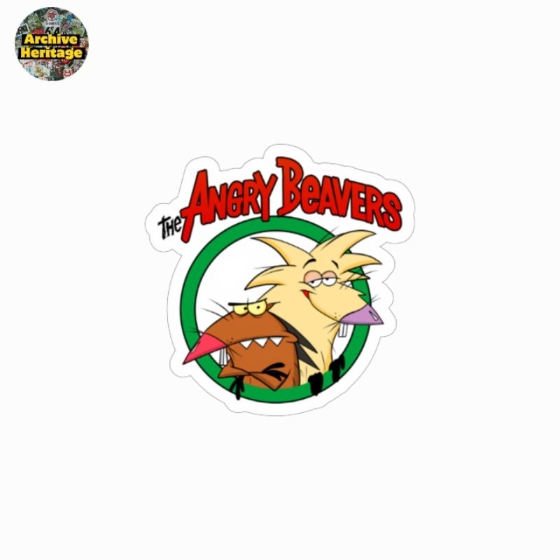 

sticker The Angry Beavers animated sitcom stiker kartun