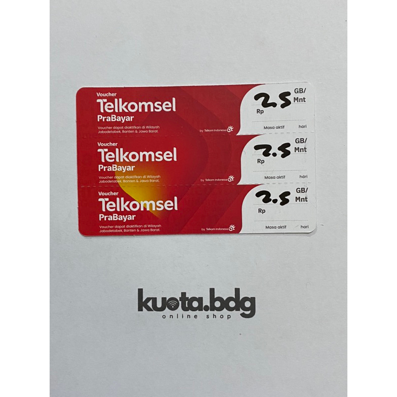 Voucher Kuota Telkomsel 2,5GB