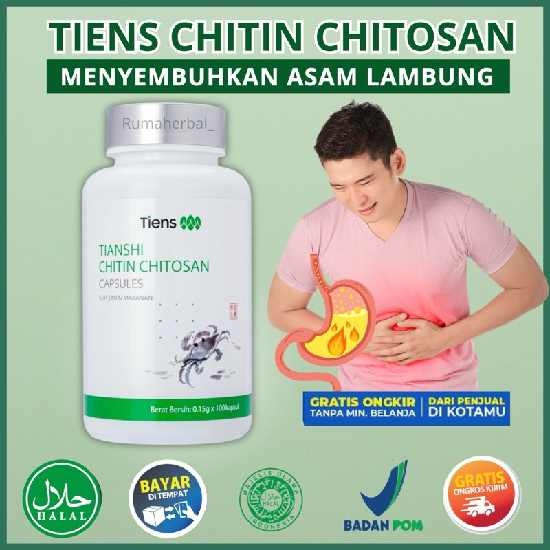 Tiens Obat Asam Lambung Kronis Maag Asam Lambung Tiens Chitin Chitosan Tiens