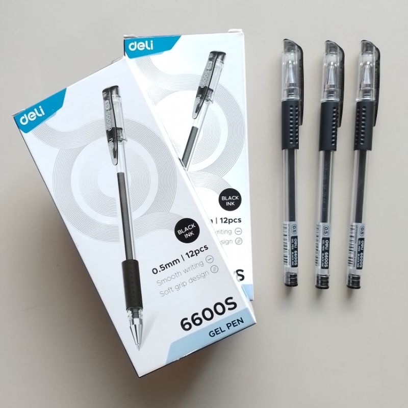 

Pulpen Gel Pen Deli 6600S 0,5mm ( 12 Pcs ) [ Original ]