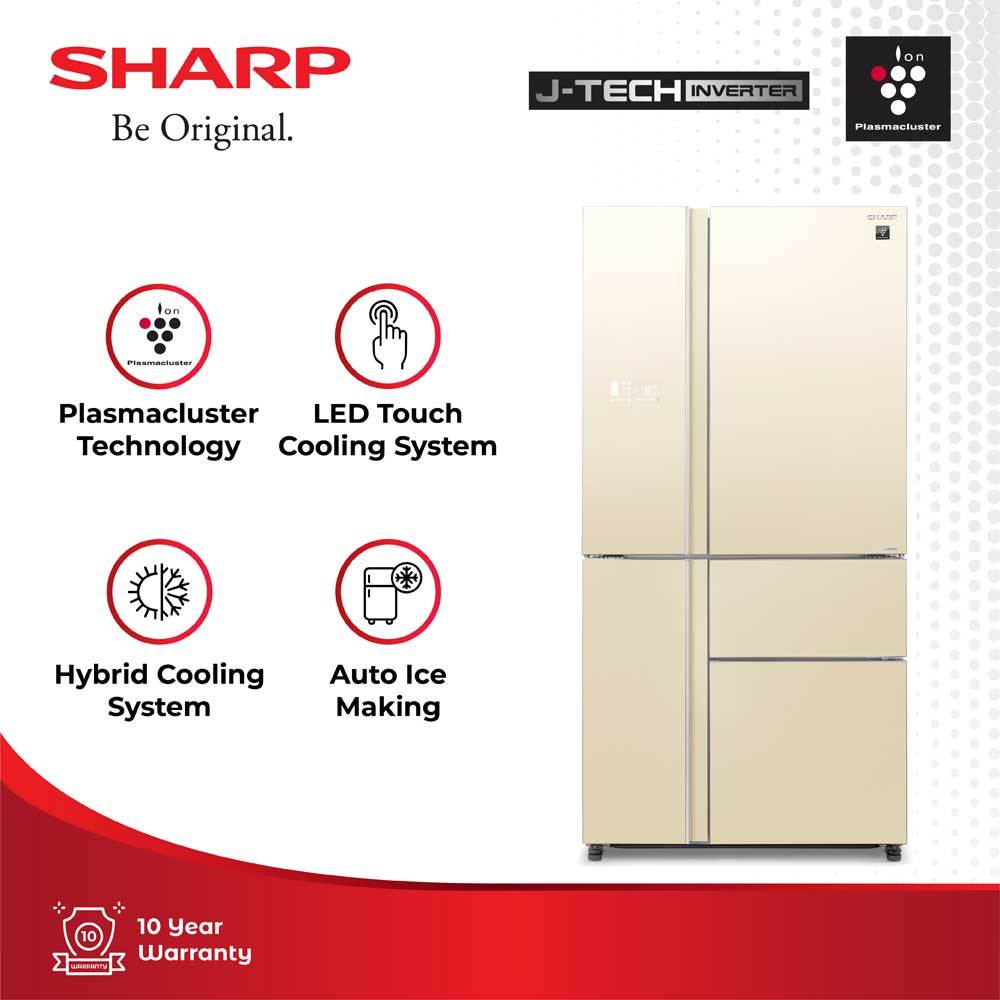 KULKAS SHARP SJ-IFX94PG-CG J-TECH INVERTER