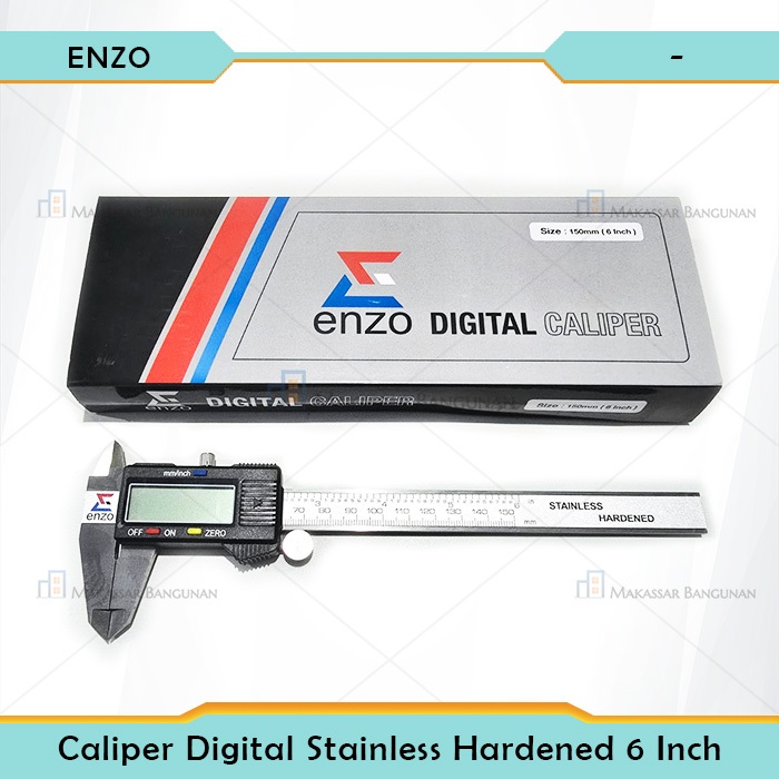 Digital Caliper ENZO Jangka Digital 0-150MM Jangka Caliper Sorong Sigmat Digital LCD Screen jangka
