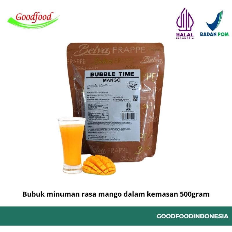 

Bubbletime Bubuk Minuman Instan Rasa Mango 500gram