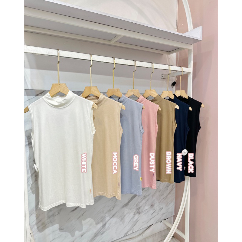 CANDY LADY Inner Top Sleveless Turtleneck / Inner Blazer Turtleneck / Inner Rayon Spandek