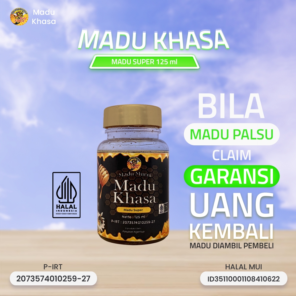 

Madu Super dengan Bee Pollen dan Royal Jelly | Madu Kaya Nutrisi – MADU KHASA 125 ML