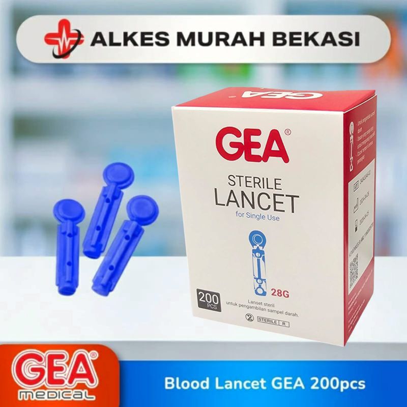 Lancet GEA S-200 - Alat Cek Darah Isi 200pcs