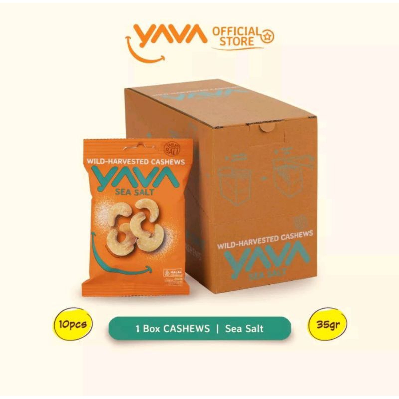 

YAVA Carton Pack Cashew SeaSalt ( 10 x 35g )