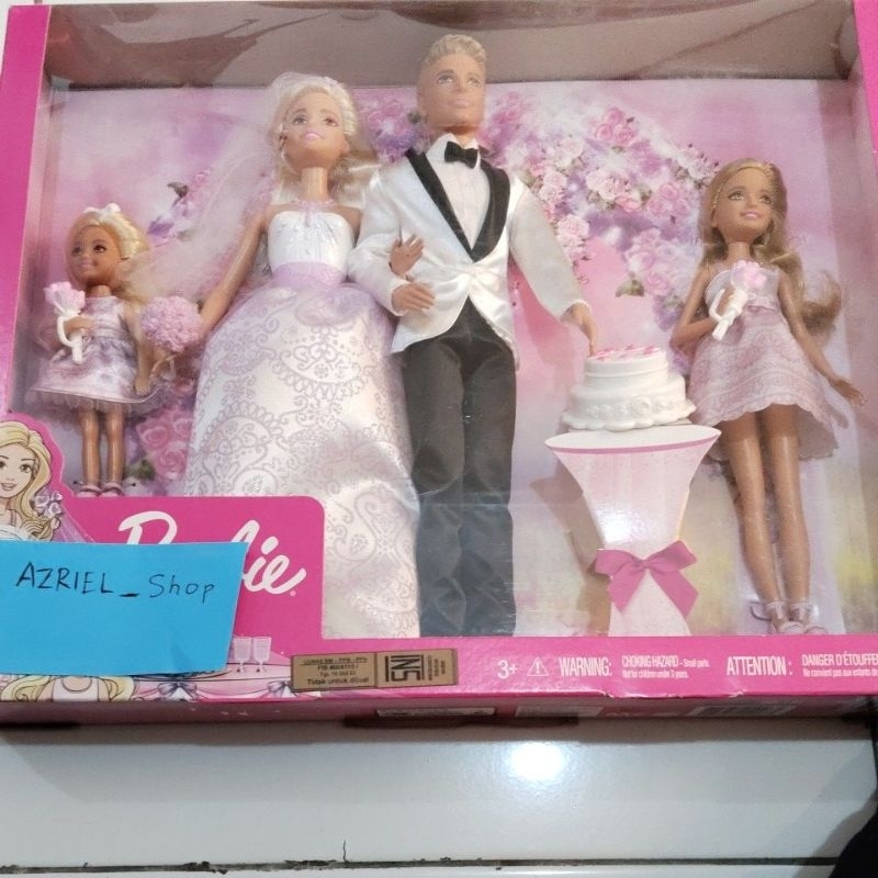 barbie wedding gift set