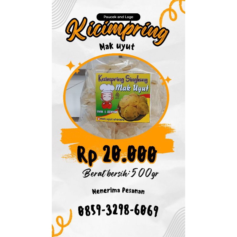 

kicimpring rasa kencur 500gr krupuk singkong krupuk becak