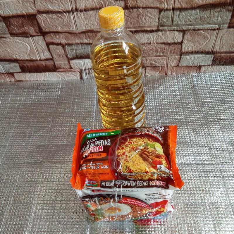 Paket hemat sembako anak kos/minyak goreng/mie instan