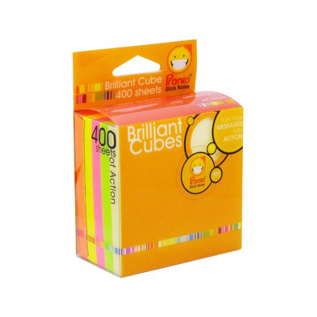 

EXCLUSIVE PRONTO Brilliant cube 654 Sticky Note 654 pronto warnawarni 75x75mm