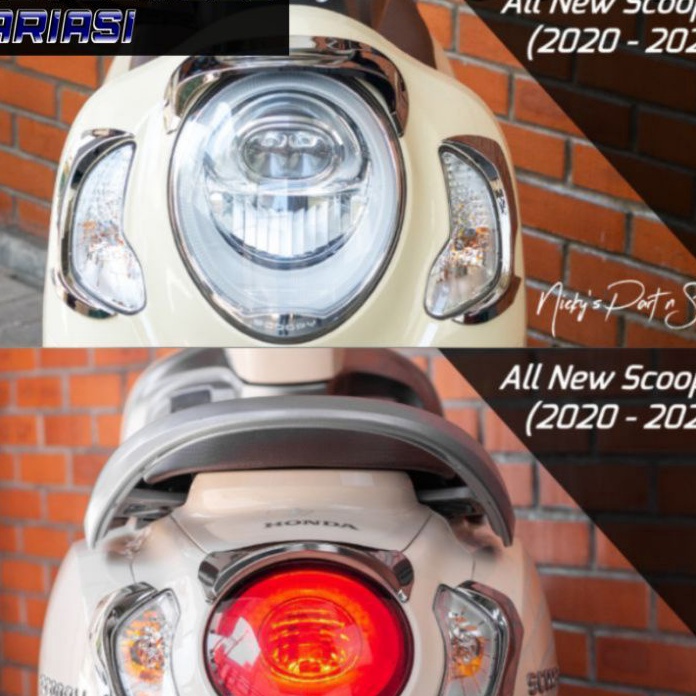 BUNDLE SPESIAL Garnish Scoopy 22223 Garnish Lampu Depan Scoopy New Garnish TGP