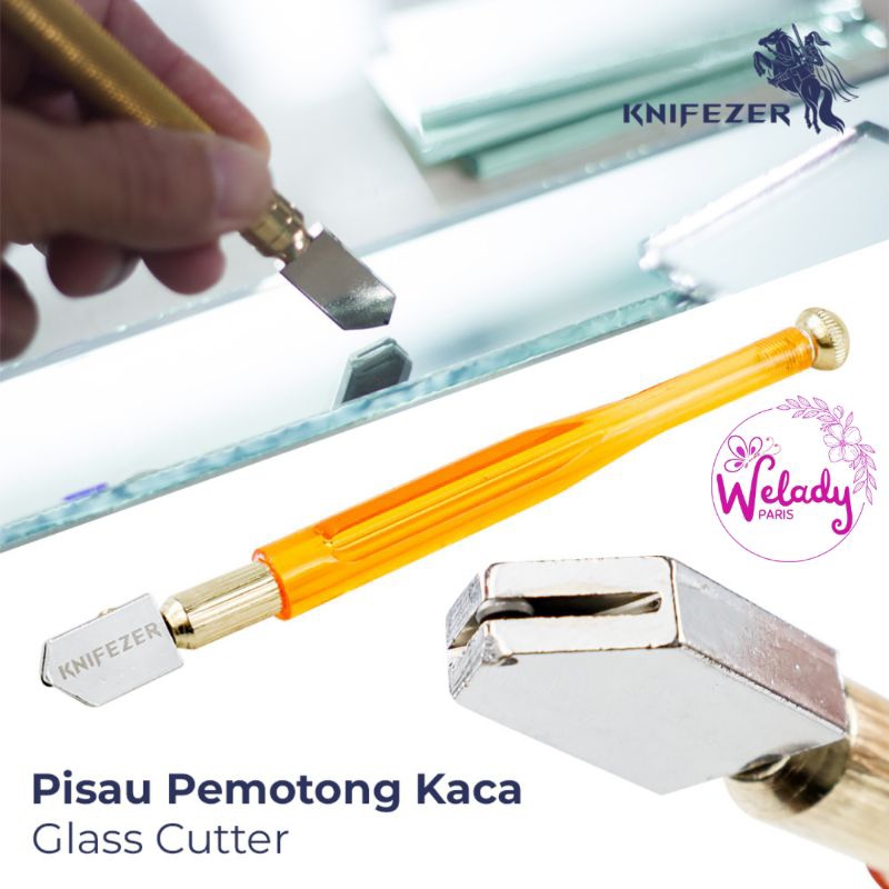 

WELADY PISAU CUTTER PEMOTONG KACA LEMBARAN TEBAL STAINLESS STEEL GLASS CUTTER
