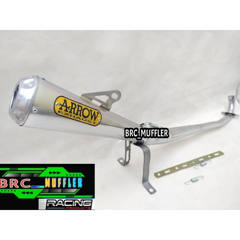 KNALPOT RACING ARROW EXHAUST TYPE VARIAN MOTOR BEBEK ALL SERIES, SUPRA LAMA, SUPRA FIT, SUPRA X 125,