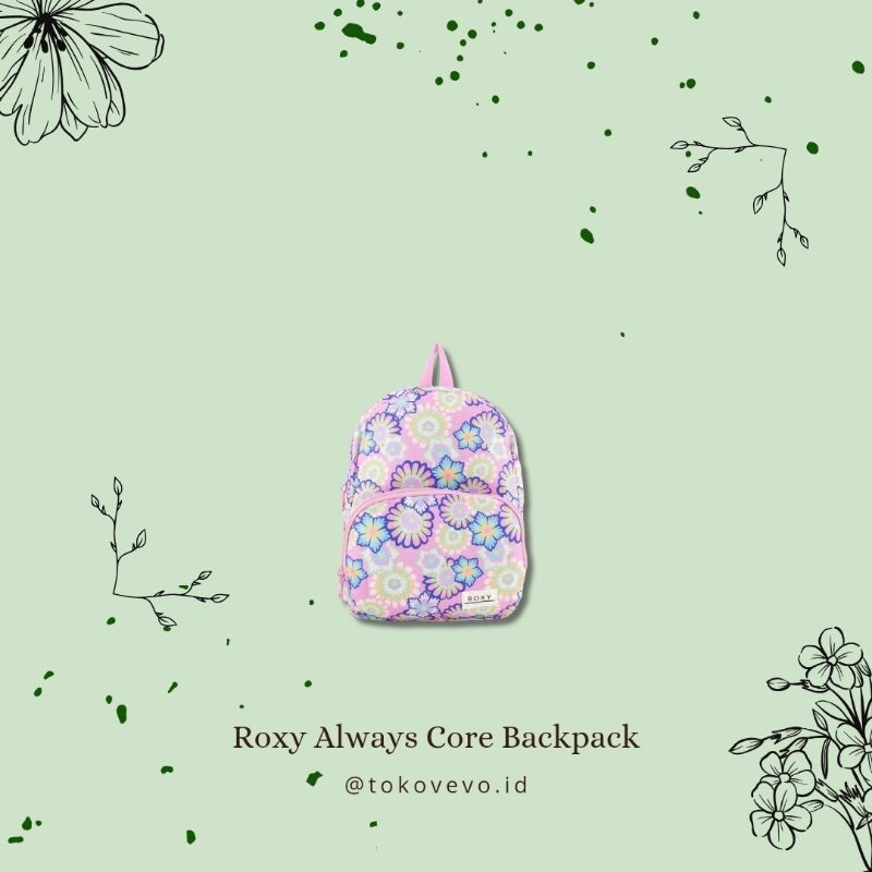 Roxy Always Core Printed Backpack | Tas Roxy Anak Original