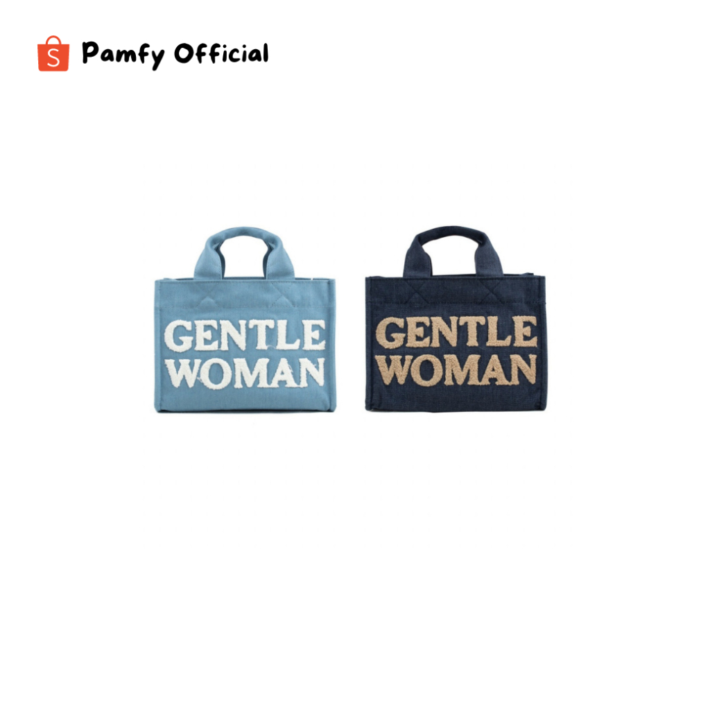 PAMFY TOTEBAG GENTLEWOMAN SOMETIMES DENIM WANITA | TAS FASHION IMPORT MURAH PREMIUM TOTE BAG