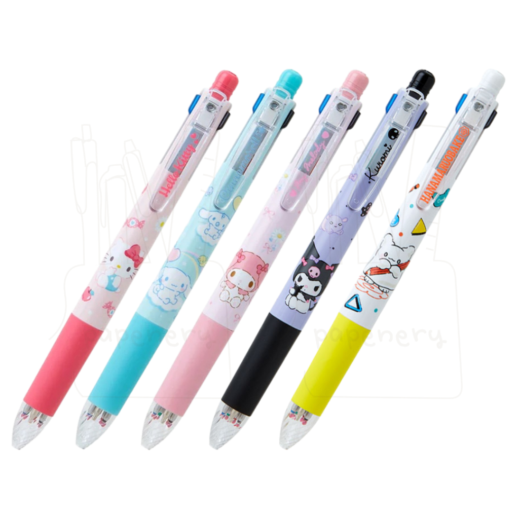 

Zebra Sarasa Multi 4+1 Sanrio Hello Kitty Cinnamoroll My Melody Kuromi Hanamaruobake Multi Function Gel Ink Pen 0.5mm Limited Edition