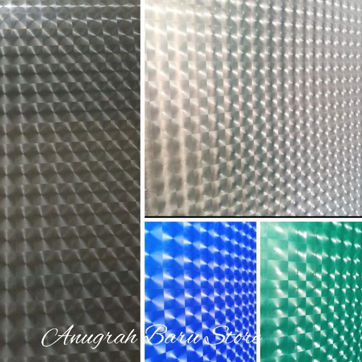 Fiber pagar plastik penutup pagar motif 3 Dimensi