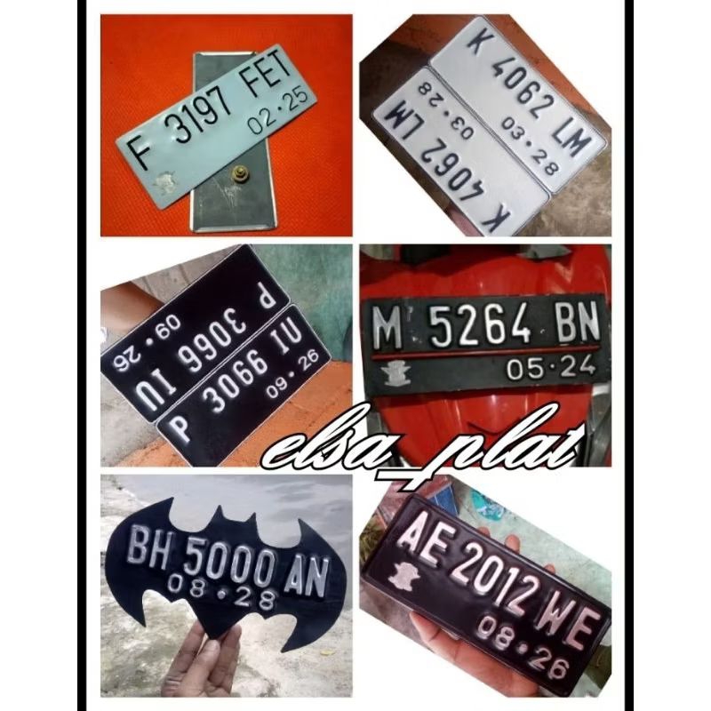 PLAT NOMOR MOTOR LOGO SAMSAT