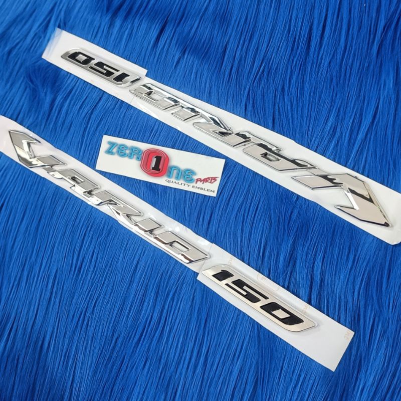 emblem sticker logo vario 150 Vario 125 timbul silver chrome gold