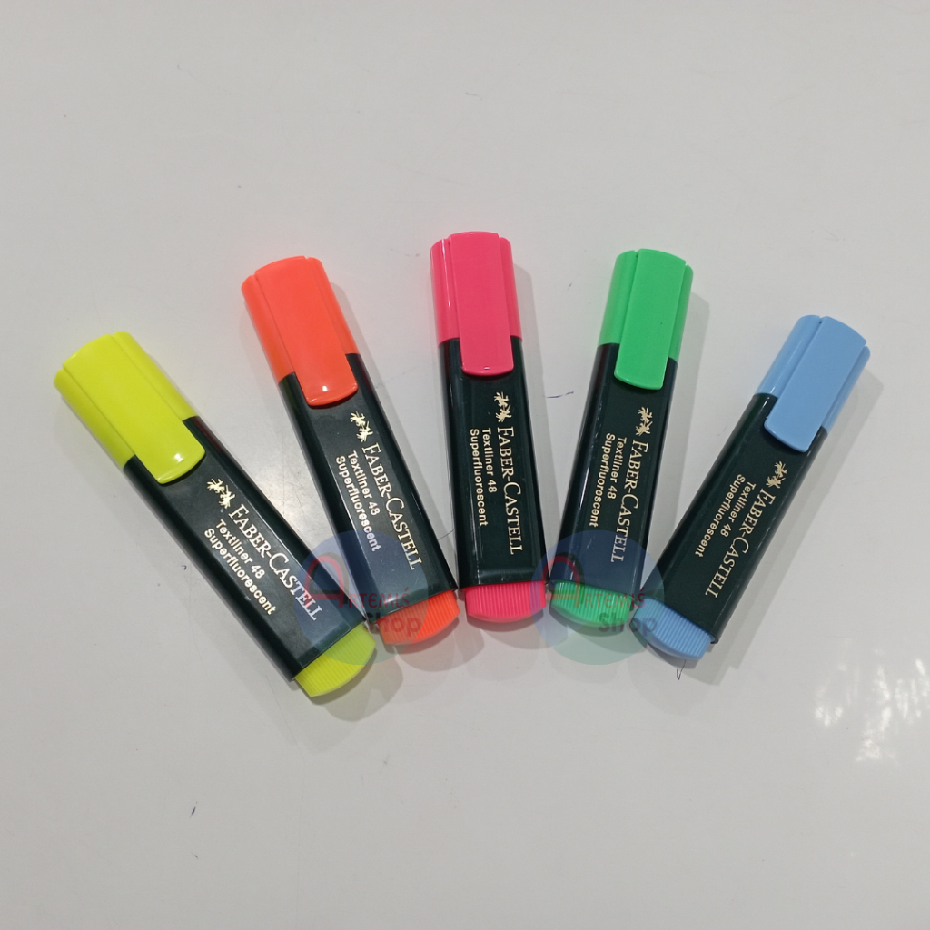 

Highlighter / Penanda FABER CASTELL Textliner 48 Warna Neon