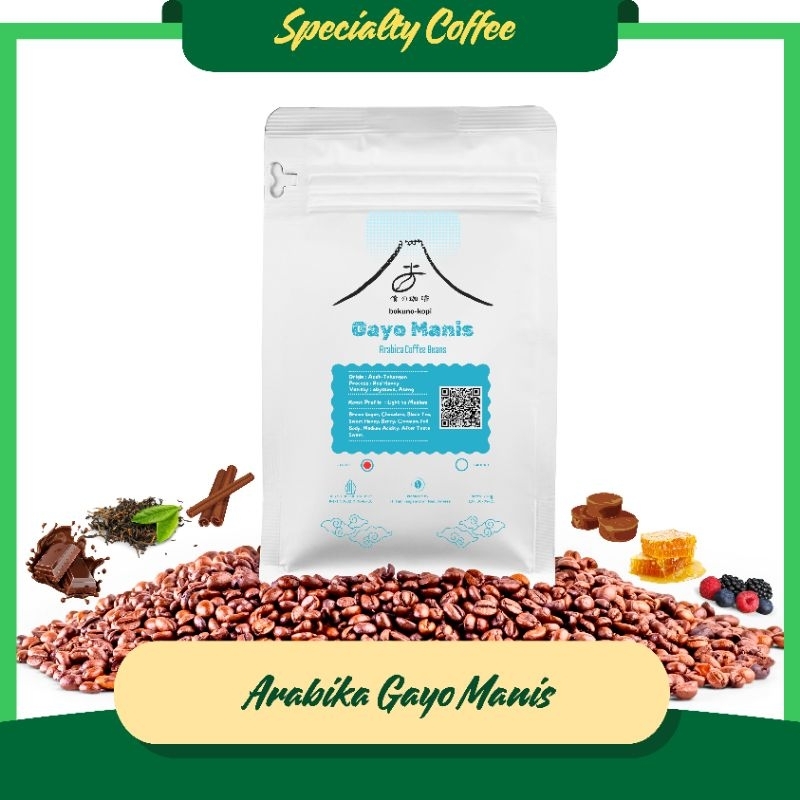 

Biji Kopi Roasted Beans Arabika Gayo Manis -135g