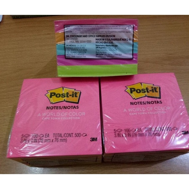 

KUALITAS UNGGUL PROMO Sticky Note 654AN Warna 3M PER PAK ISI 5