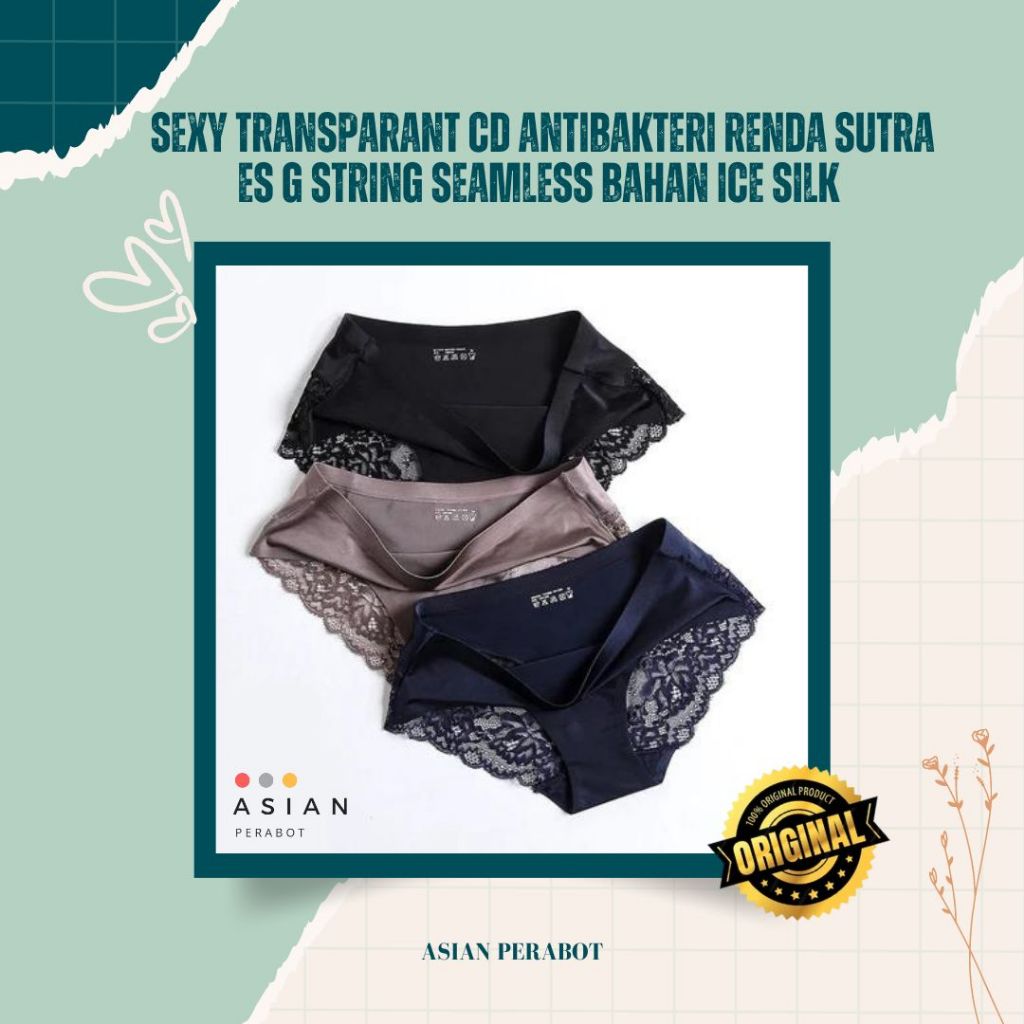 ASIANPERABOT-celana dalam wanita ORIGINAL sexy renda CD underwear kancut G STRING