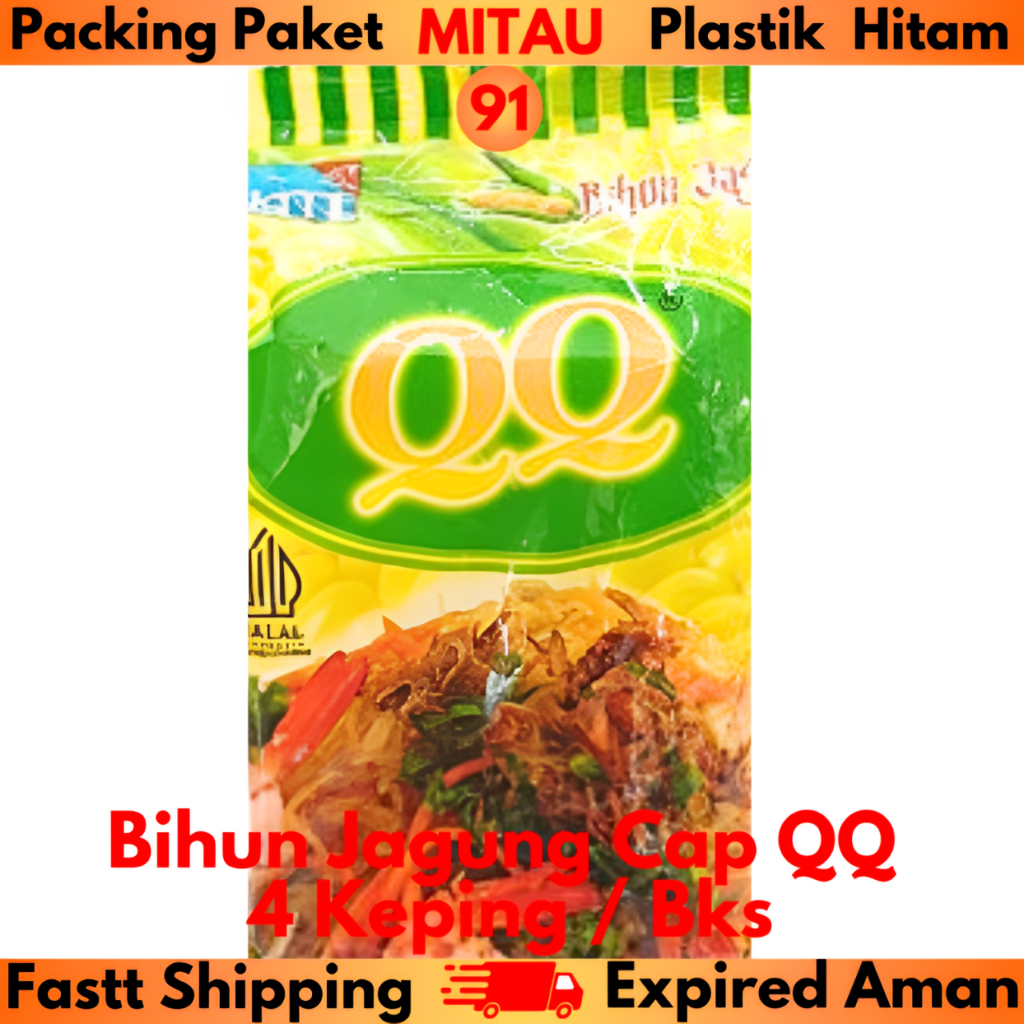 

Bihun Jagung QQ 4 Kpg/Bks Packing Plastik Beli 5 Bks Lebih Murah