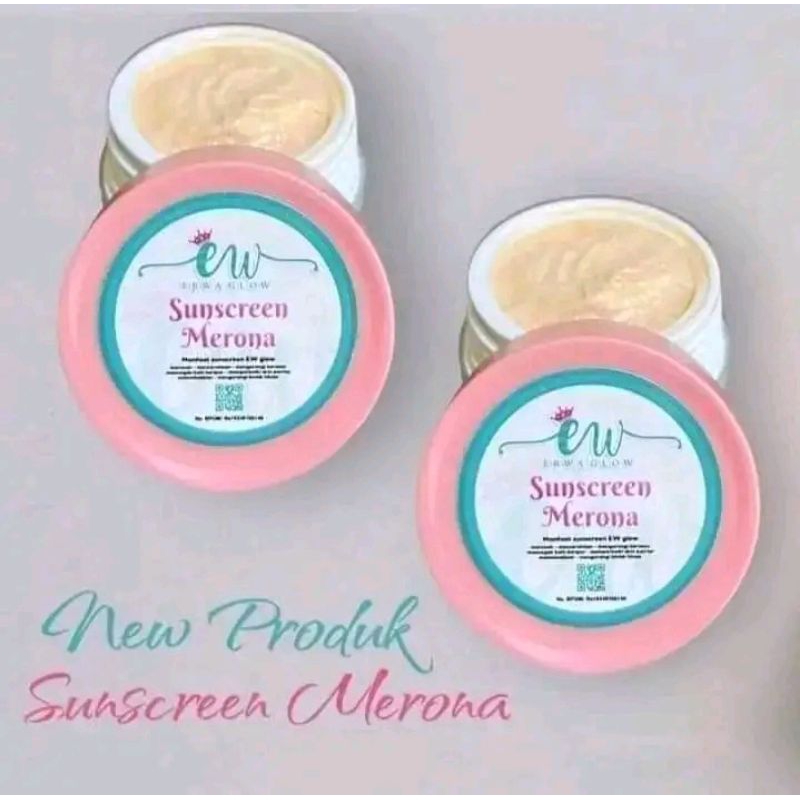 SUNSCREEN MERONA ERWA GLOW  BPOM .