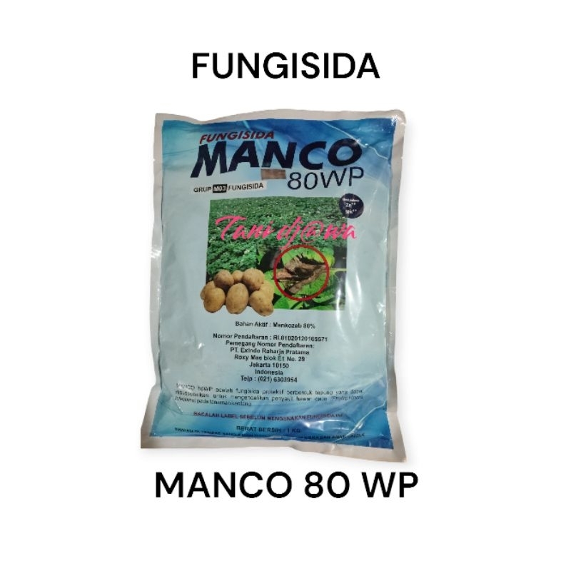 Fungisida MANCO 80 WP 1 Kg mankozeb biru