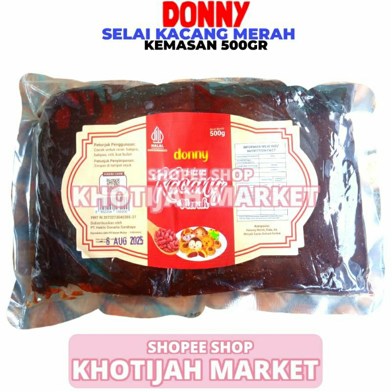 

Selai Kacang Merah Donny 500 Gram